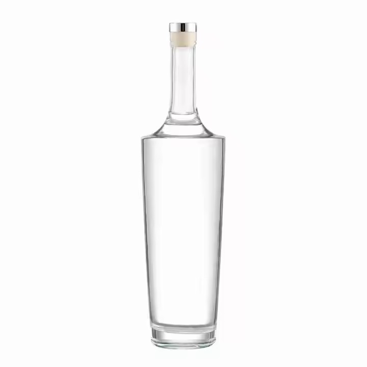 Custom Label Lola Glass Decanter Empty Flint 700ml Whisky Spirits Bottle with Cork Sealing for Tequila Brandy