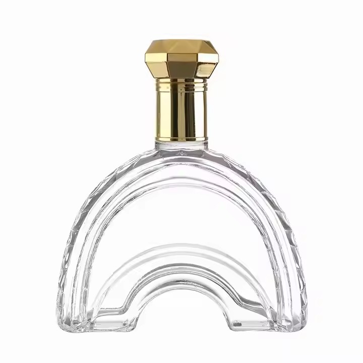 Factory Price XO Glass Bottles 700ml Capacity Cork Sealing for Liquor Whisky Gin Rum