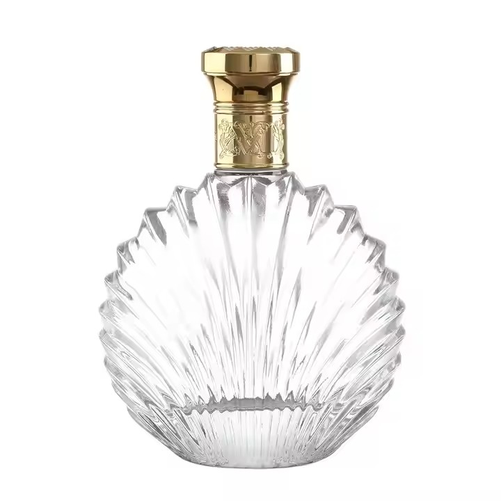 Clear Glass Empty Bottle with Cork Sealing Screw Cap for 750ml Sizes