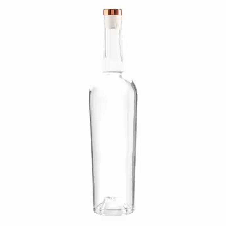 Customized 700ml Wine Bottle with Bumpy Finish Empty Bottom Rubber Stoppers for Vodka Whiskey Brandy XO Tequila Energy Drinks