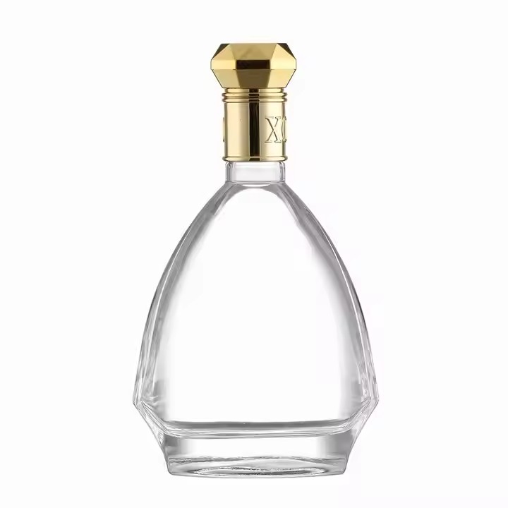 Frosted Cylindrical Glass Bottles 375ml 500ml 700ml Rubber Stopper Lid for Juice Coffee Spirit Vodka Whiskey Brandy Rum Tequila