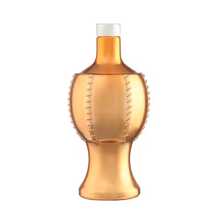750ml Empty XO Brandy Liquor Glass Bottle Cork Vodka Whisky Bulk Wine Empty Glass Vodka Bottle