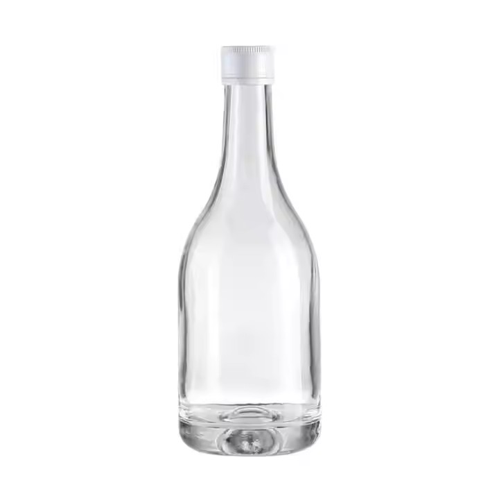Liquor Gin Vodka Brandy Whisky Glass Bottle Heavy Base High Flint Beverage Liquor Wine Glass Bottles