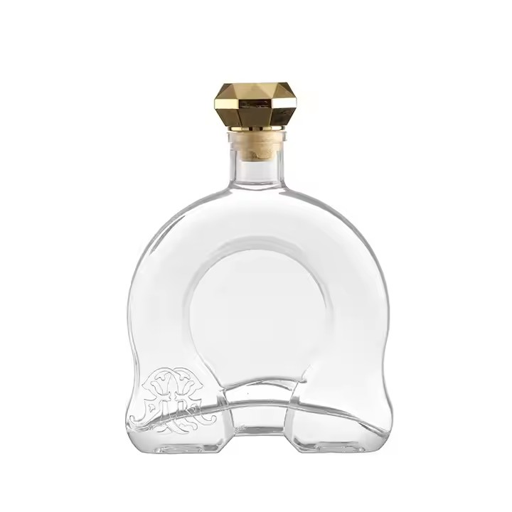 Premium Quality 750ml Whisky Vodka Liquor Bottle Vodka Wine Glass Bottle Empty Cylinder Spirit Glass Bottles
