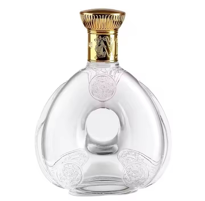 750ml Glass Decanter Wine Bourbon Brandy Glass Bottles Round Tequila Whiskey Gin Rum Brandy Vodka Glass Bottles