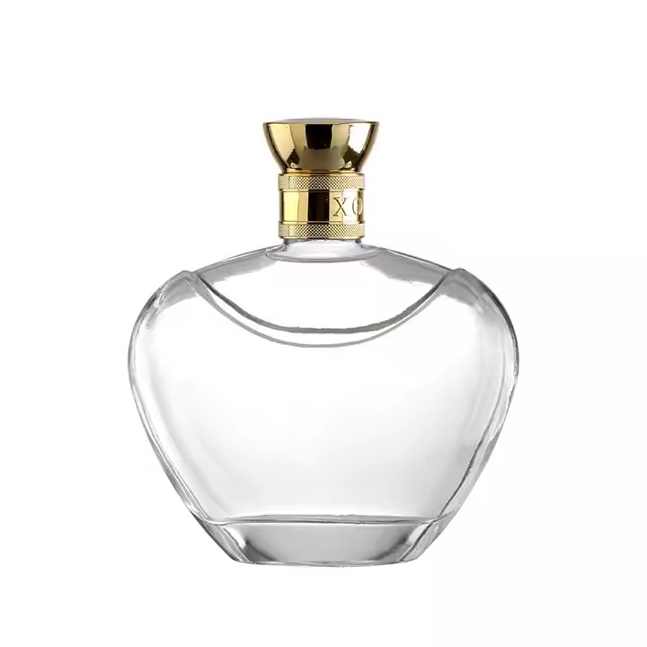 Custom Transparent Brandy Bottle 750 ml Whiskey Spirits Bottle Factory Wholesaler 700ml Glass Bottle