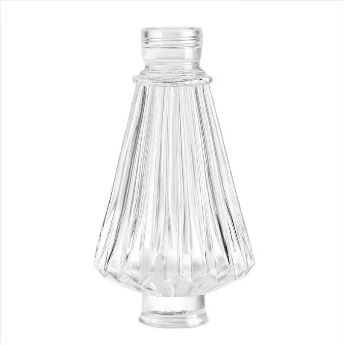 Empty Decorative Attar Glass Perfume Oil Bottles Super Flint Glass Bottle Vodka Whiskey Red Wine Gold Bottle