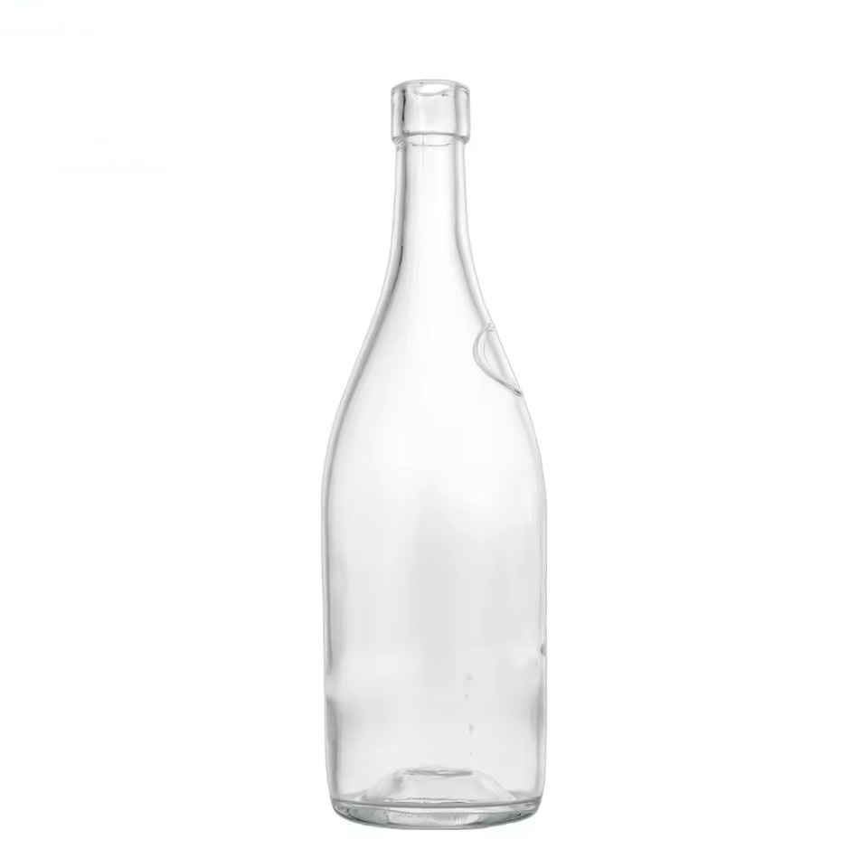 700ml Special Bottom Flint Glass Spirit Bottle High Polymer Cork Aluminium Top Stopper for Gin Liquor Tequila Vodka 70cl