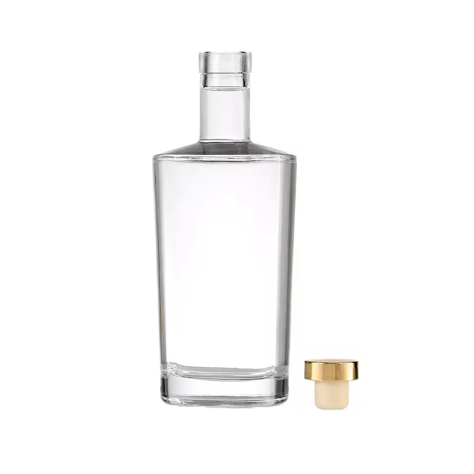 Factory Direct 750ml Round Glass Wine Bottle Popular for Customization in Packaging Water and Diffuser Usage