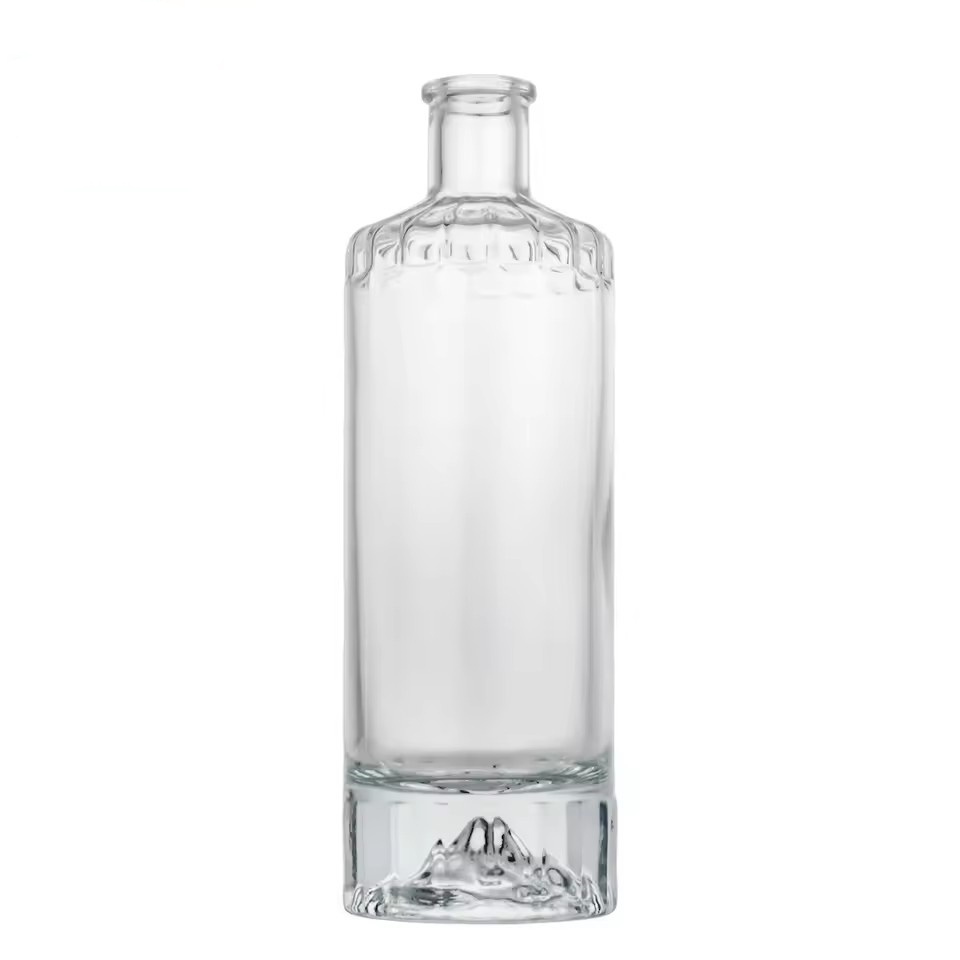 Empty Liquor Spirits Glass Whiskey Mountain Bottles 500Ml Fruit Wine Glass Bottle Glass Stopper for Gin Whiskey