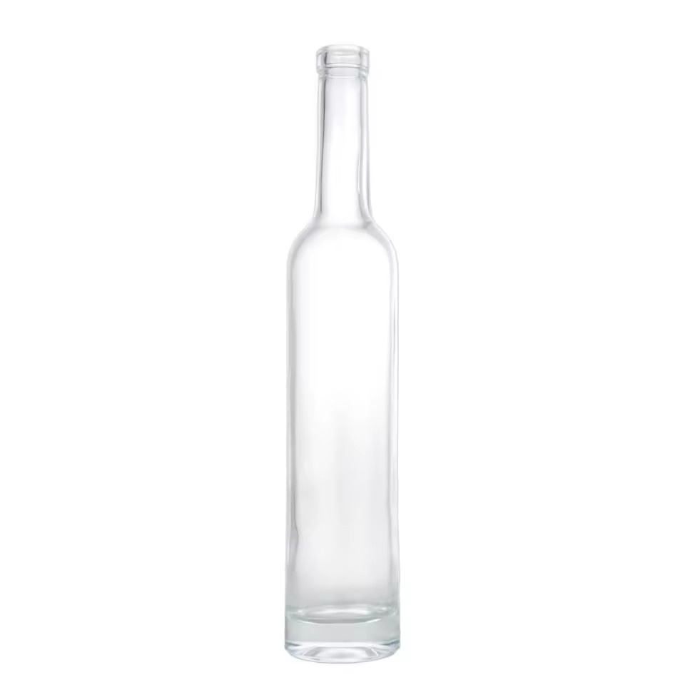 Top Exquisite High Quality 500ml Cork Stopper Thick Bottom Round Suitable for Whiskey Brandy Liquor Glass Bottle