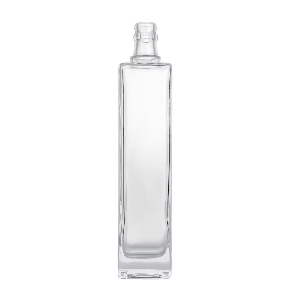 Wholesale Bottle Packaging for Liquor Brandy Vodka Whisky Gin Wine Rum Custom Design 500ml Glass Bottle