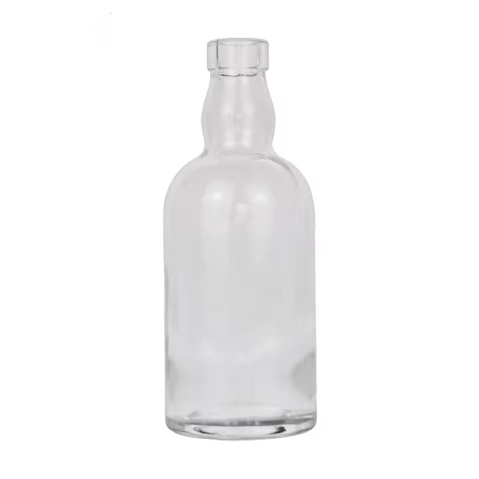High Quality Custom clear Glass Bottle Wine Glass Bottle 330ml Premium Whiskey Juice Bottles