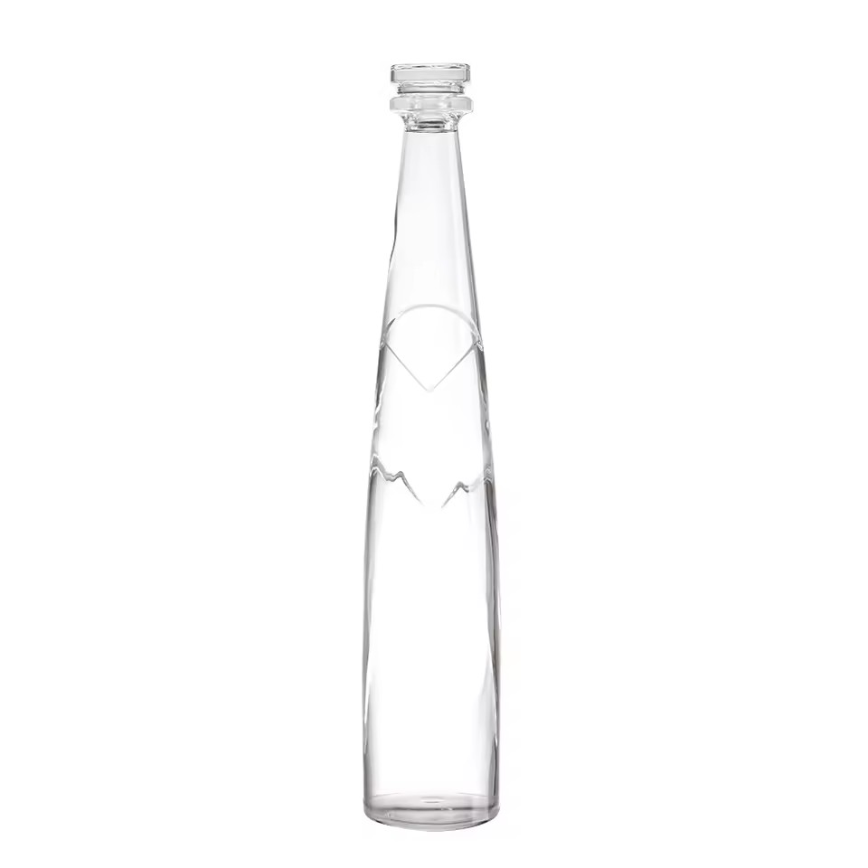 12 oz Airtight Clear Glass Bottle Cork Seal for Tequila Storage Hot Sauce Oil Jam Beverages Oils Kombucha Kefir Brandy Storage