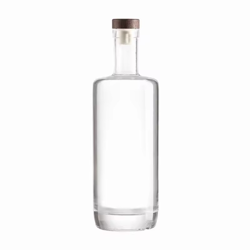 Cork-Sealed Crystal Glass Bottle for Liquor Vodka Gin Whiskey Mojito Spirit Brandy Energy Drinks Use Including Tequila
