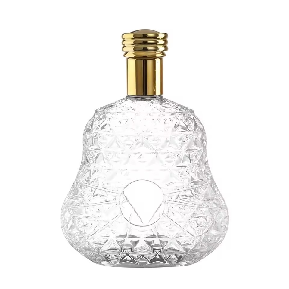 750ml Wine Glass Bottle with Cork Sealed Rubber Stopper for Brandy Energy Drinks and Tequila