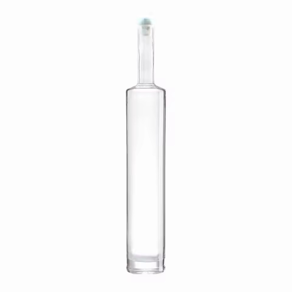 Custom 500ml Glass Bottles Hot Foil Stamping Screw Caps Cork for Beverage Rubber Stoppers for Tequila Brandy 750ml 1 Litter