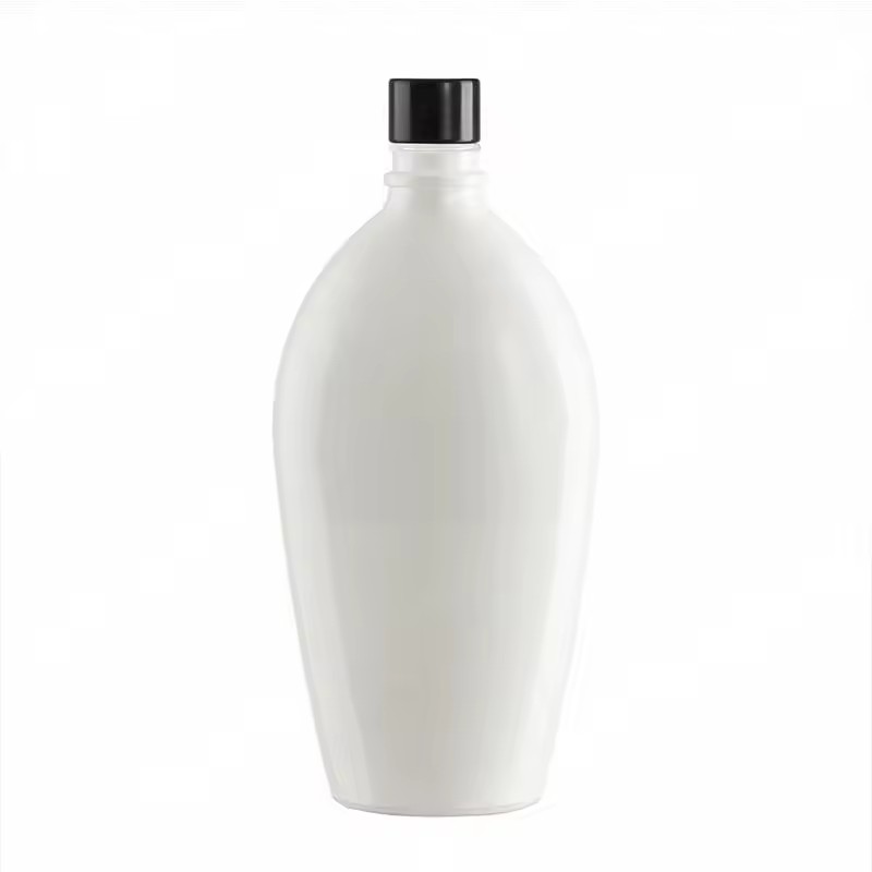 Wholesale White Matte Glossy Coating Spirits 750ml Vodka Gin Rum Tequila Logo Decal 750ml Glass Liquor Bottle
