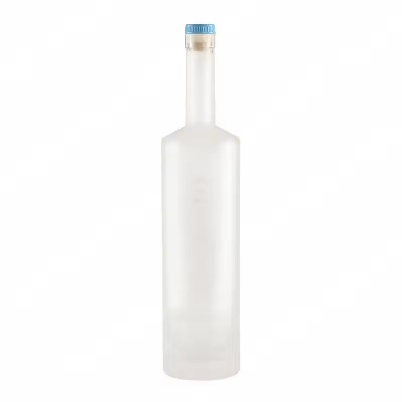Factory Custom Frosted 500ml 700ml 750ml Liquor Bottle Glass Whiskey Rum Tequila Gin Vodka Bottle