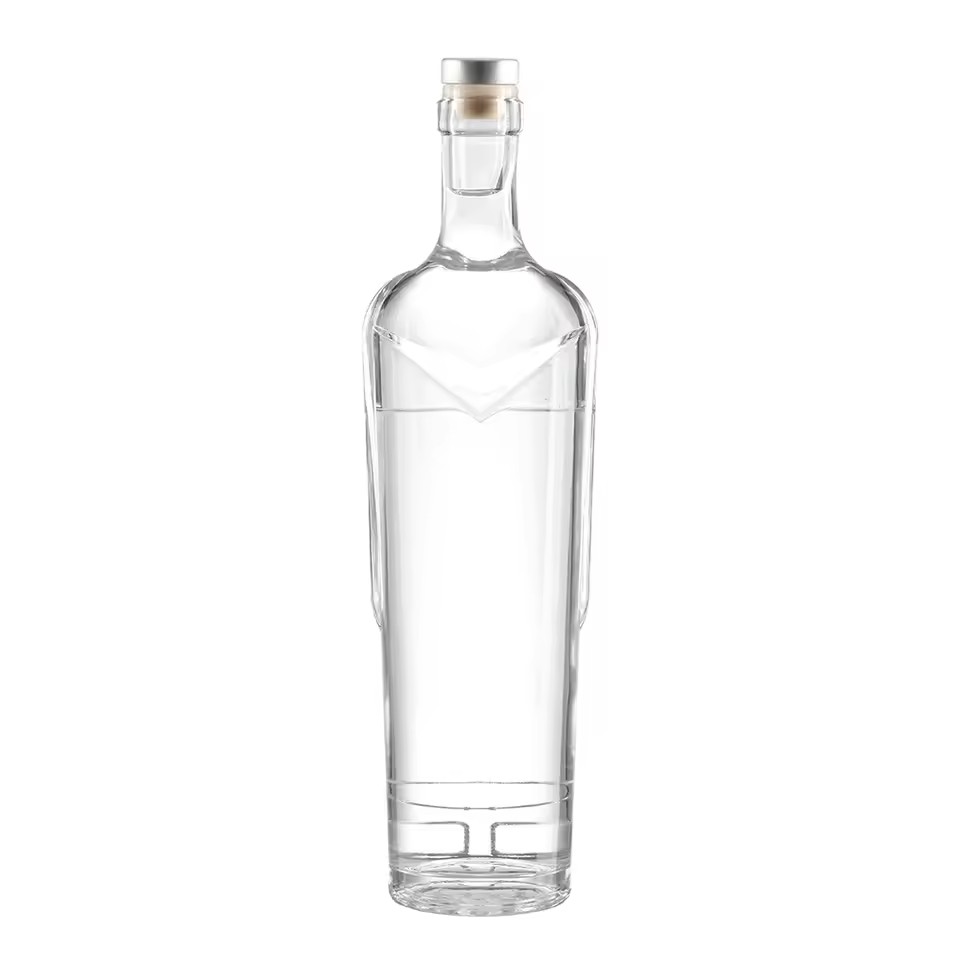 China Factory Customized 1000Ml 750Ml 500Ml Liquor Spirits Glass Bottle for Vodka Gin Whiskey