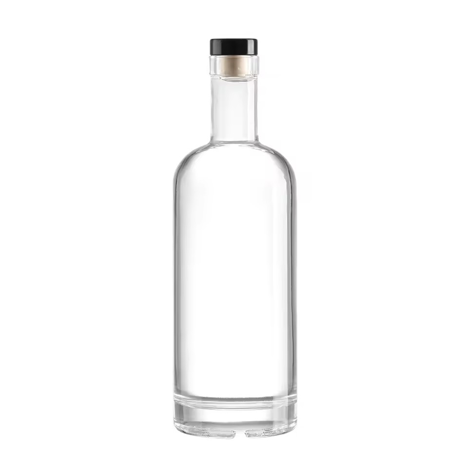 Hot Sale Custom Logo Transparent Brandy Vodka Spirits Glass Bottle for Sale