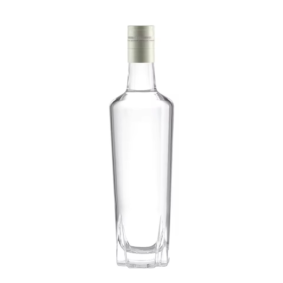 Wholesale Custom Design 750ml 500ml Empty Clear Tequila Gin Rum Glass Bottle for Liquor