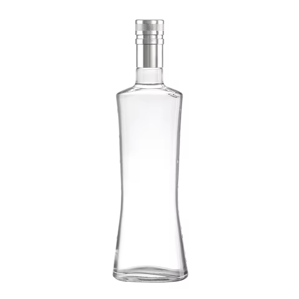 High End OEM/ODM Shape Design Private Label Brandy Tequila Thick Bottom Transparent Glass Vodka Bottles for Winery