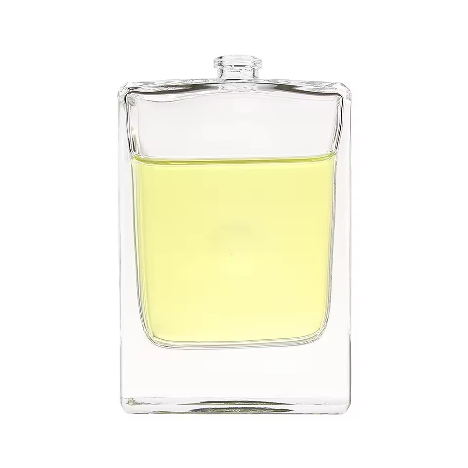 Factory Price 50ml 100ml Rectangle Flat Clear Glass Bottle Custom Brand Label Luxury Reed Diffuser Bottle for Room