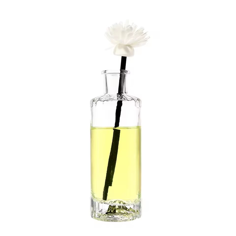 High-End Luxury Home Fragrance Room Thick Bottom Fire-free Fragrance Glass Bottle 150ml Car Aromatherapy Reed Diffuser Bottles