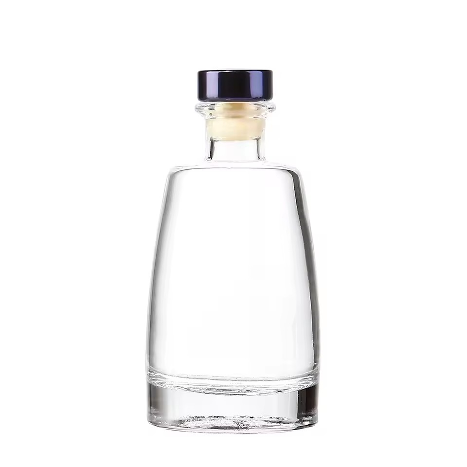 Factory Price Thick Glass Bottom Dubai Scented Bottle Transparent 20ml 30ml 50ml 100ml Glass Reed Diffuser Bottle