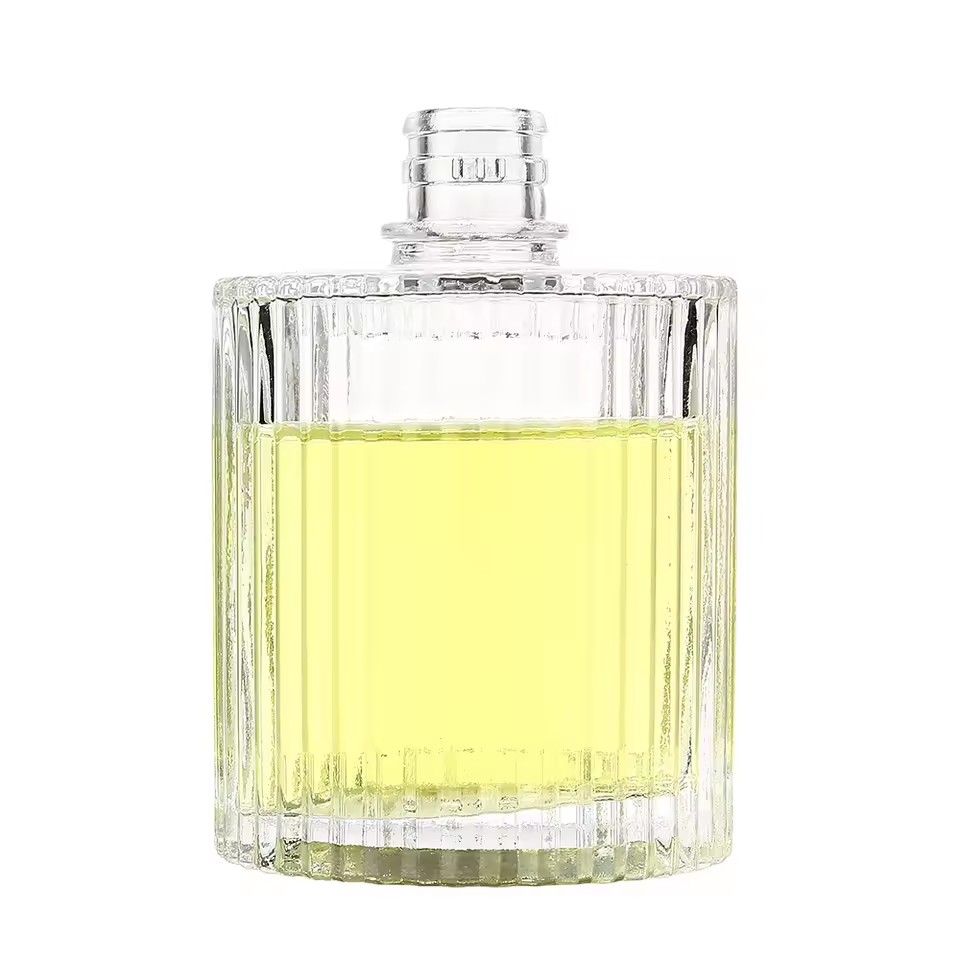 Wholesale Price Custom Logo Luxury Vertical Stripes 30ml 50ml 100ml Home Fragrance Aroma Glass Diffuser Bottle