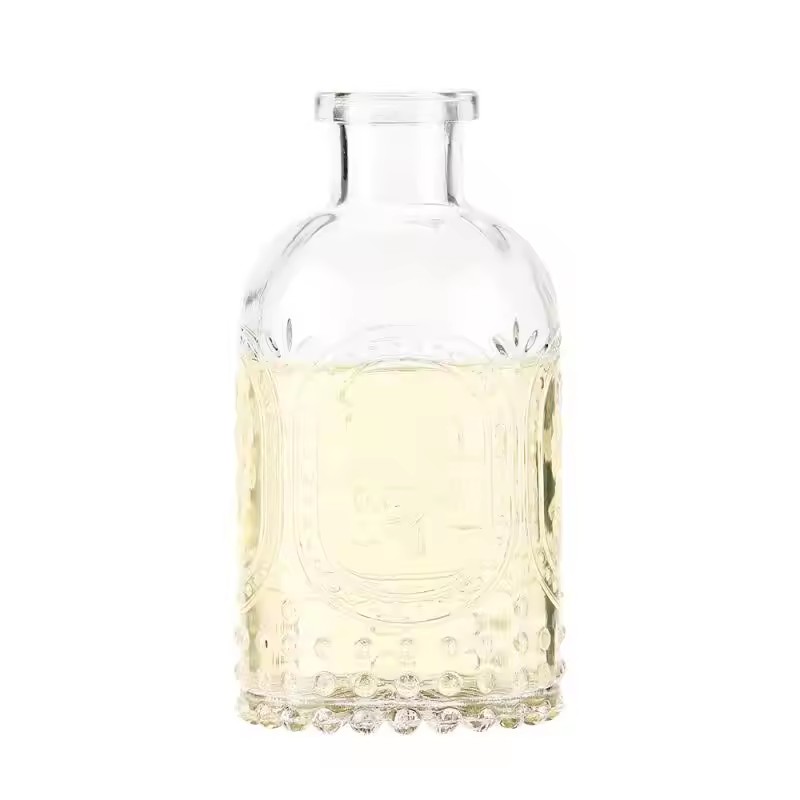Custom Logo Engraving 50ml 100ml 200ml 500ml Home Fragrance Bottle Essential Oil Glass Aroma Reed Diffuser Bottle