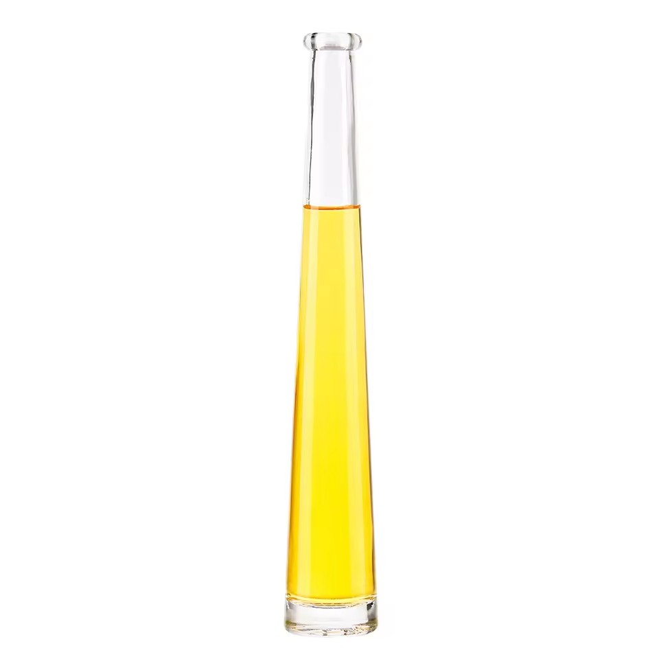 Baseball Bat Shape Tall Slim Clear Transparent Empty 330ML 500ML 750ML 1000ML Mineral Hydrogen Glass Water Bottle