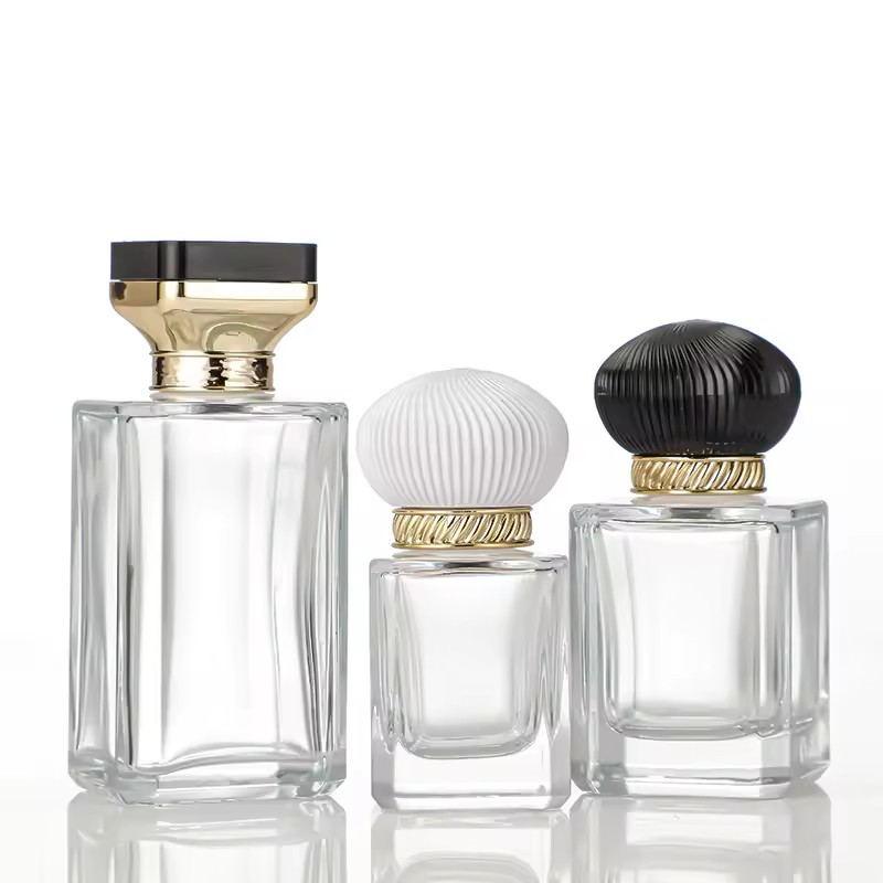 Spot Goods New Design Custom Cap 30ml 50ml 100ml Empty Perfume Bottle High Quality Luxury Glass Bottle for Fragrance