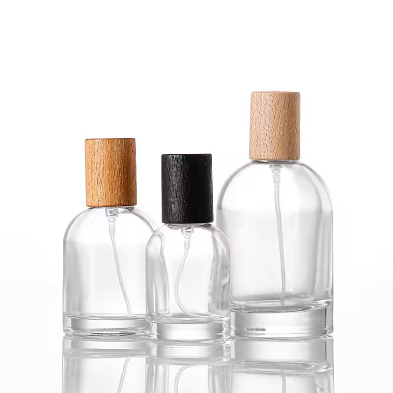 Factory Direct Deals Round Shape 30ml 50ml 100ml Premium Glass Perfume Bottle Luxury Fragrance Sprayer Pump