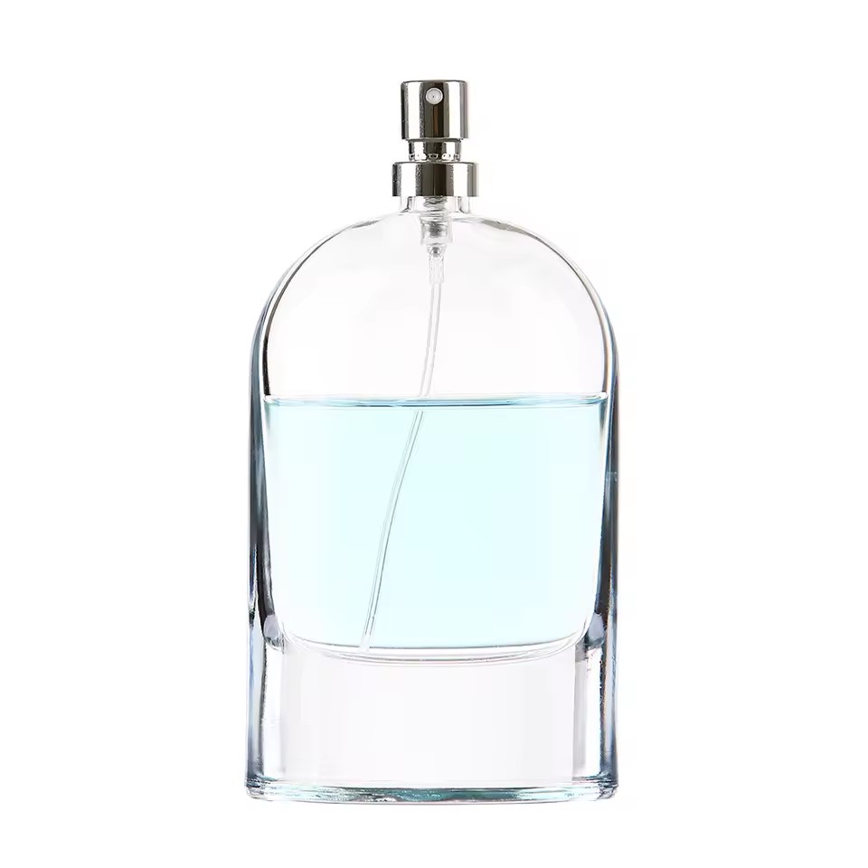 Refillable Empty Transparent Custom LOGO Printing 20mL 30mL 50mL 100mL Glass Perfume Bottle With Sray Pump