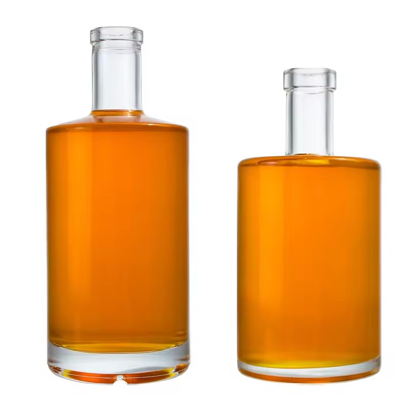 Wholesale 500ml 750ml Glass Liquor Bottle Gin Rum Tequila Vodka Spirits Bottle