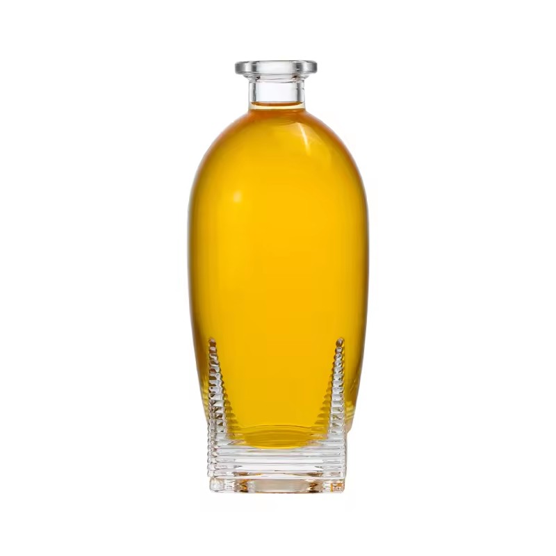 Custom Unique 500ml Spirit Bottle Vodka Gin Distillery Rum Glass Liquor Bottles