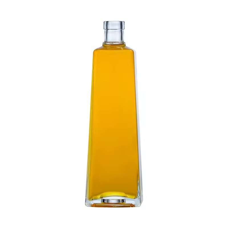 Factory Direct Wholesale Recycled Rum 700ml 750ml Unique Shape Glass Liquor Glass Bottle