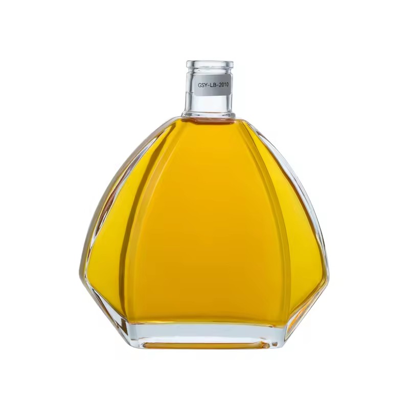 Empty Spirit Luxury Glass Bottle 750ml Vodka Rum Gin Bottle with Cork Seal