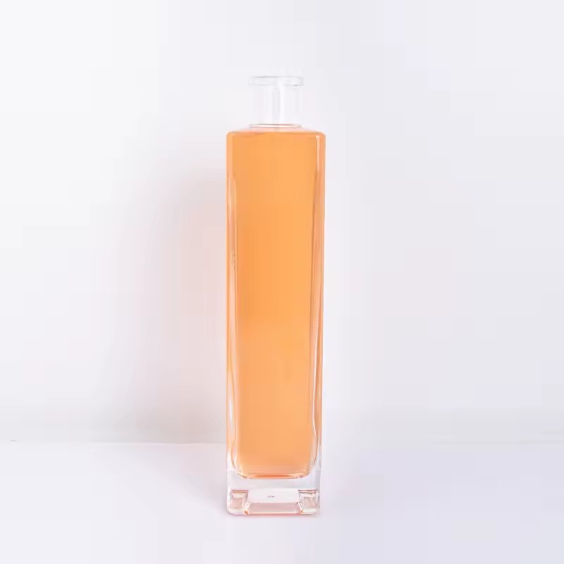 500ml Wholesale Empty Glass Bottles With White Tamper Proof Cap Spirit Whisky Vodka