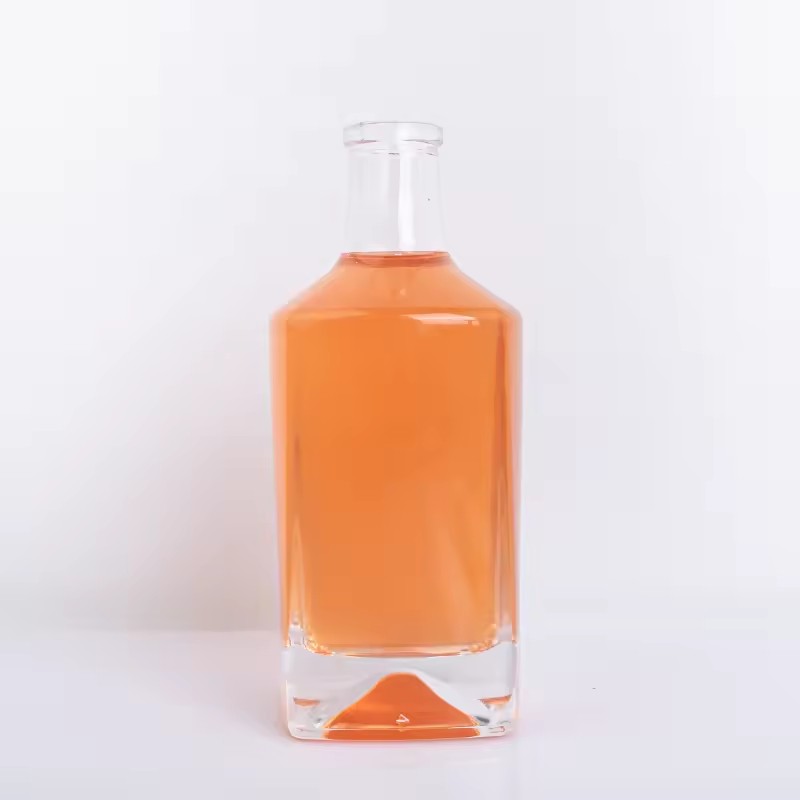 Empty 500ml Spirit Whisky Vodka Juice Drink Glass Bottles With White Tamper Proof Cap