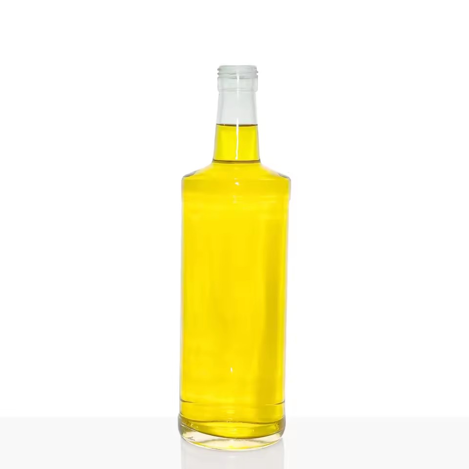 Hot-selling Spirits Glass Bottle for Spirits Whisky Brandy Tequila Liquor Bottle with Screw Cap Label 750ml 700ml 500ml