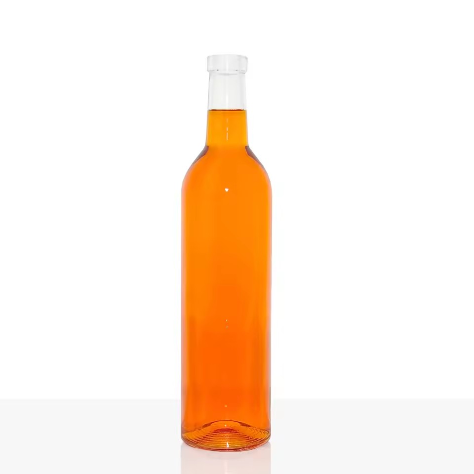 1000ml Juice Glass Bottles Wholesale for Spirit Whisky Vodka Cork for Water Brandy Screen Printing Frost Paint