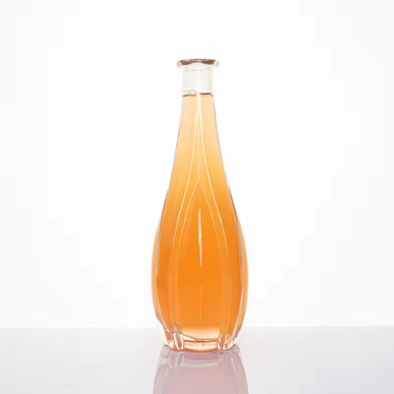 750ml Round Glass Spirits Bottle Empty Whisky Vodka Liquor Glass Bottle