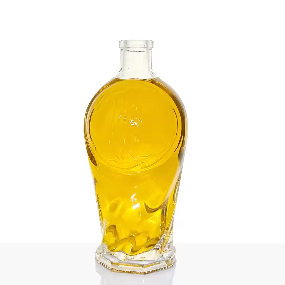 Wholesale 1000ml Empty Juice Glass Bottles Spirit Whisky Vodka Glass Bottle With Cork