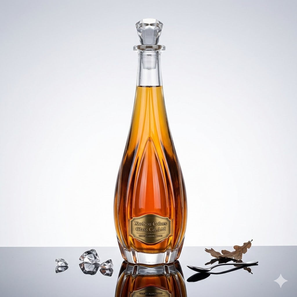 750ml Round Spirit Glass Bottles - Premium Wholesale Supply