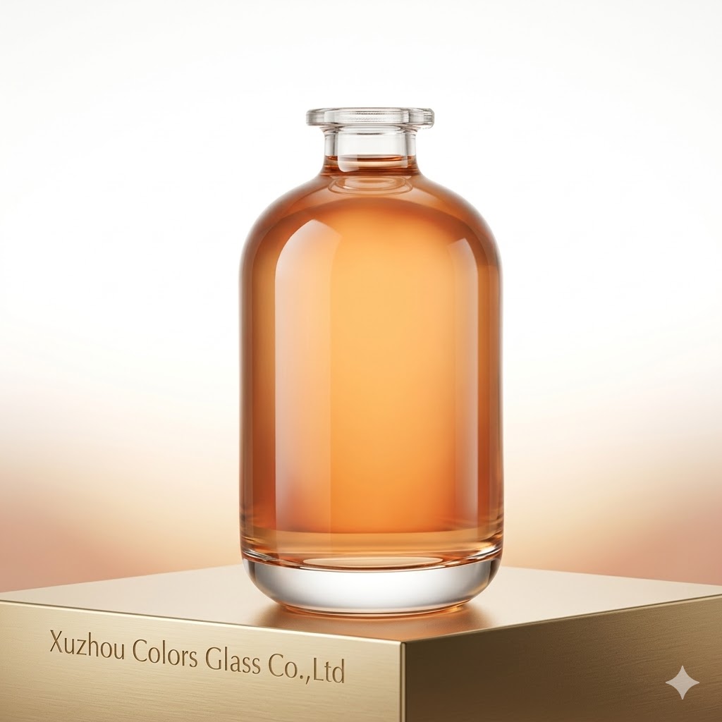 Premium 1000ml Glass Liquor Bottles with Custom Glass Cap & Packaging