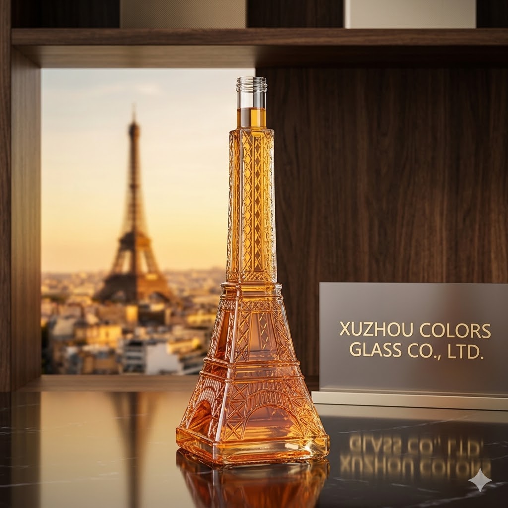 500ml Glass Liquor Bottle with Cork