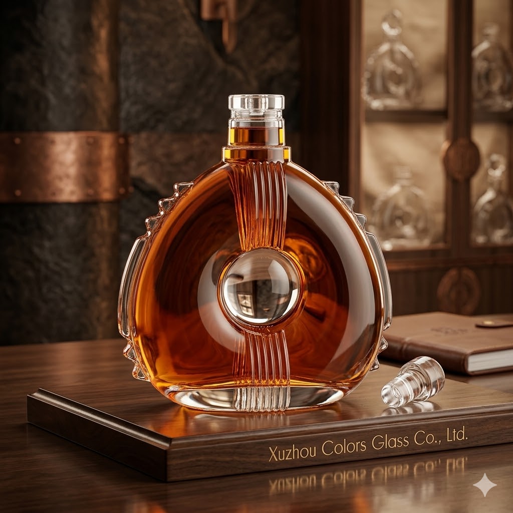 700ml Square Glass Liquor Bottle